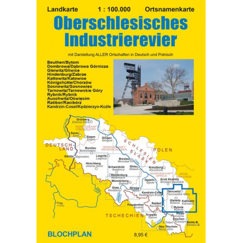Dirk Bloch - Landkarte Oberschlesisches Industrierevier 1:100 000