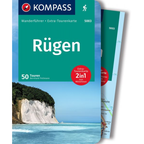 Bernhard Pollmann - KOMPASS Wanderführer Rügen, 50 Touren mit Extra-Tourenkarte