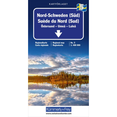 Nord-Schweden (Süd) Nr. 05 Regionalkarte Schweden 1:400 000