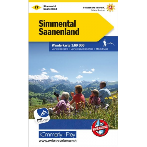 Simmental Saanenland Nr. 17 Wanderkarte 1:60 000