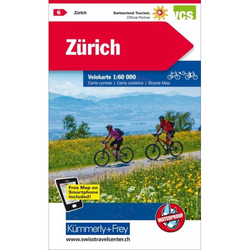 KuF Schweiz Radkarte 06 Zürich 1 : 60 000