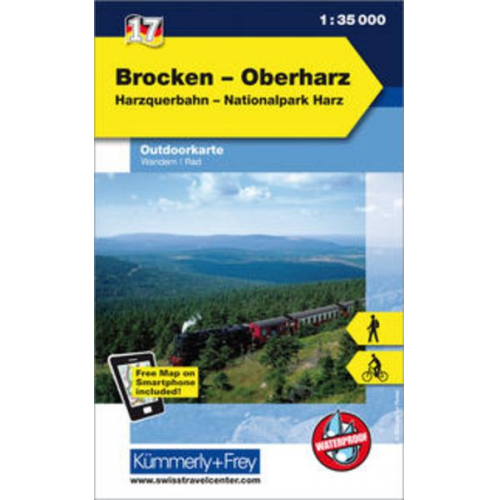 KuF Deutschland Outdoorkarte 17 Brocken - Oberharz