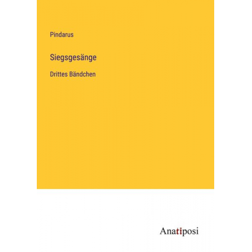 Pindarus - Siegsgesänge