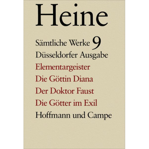 Heinrich Heine - Heine, H: Sämtl. Werke 9