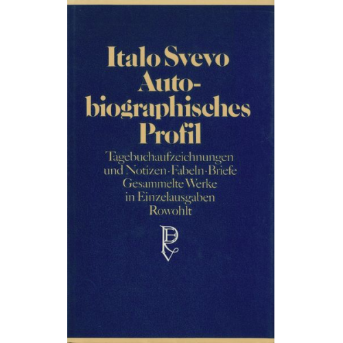 Italo Svevo - Autobiographisches Profil