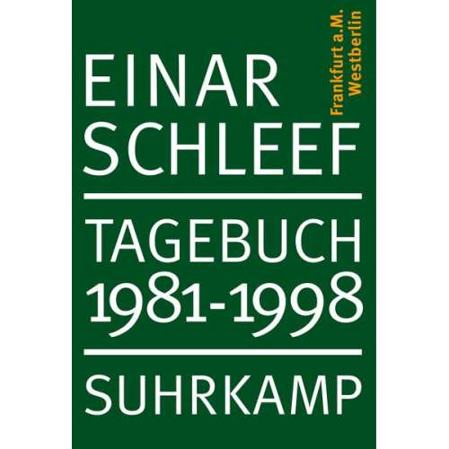 Einar Schleef - Tagebuch 1981–1998