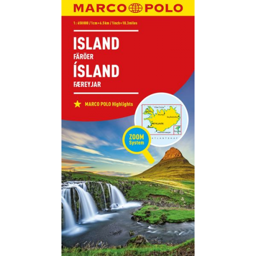 Marco Polo - MARCO POLO Länderkarte Island, Färöer 1:650.000