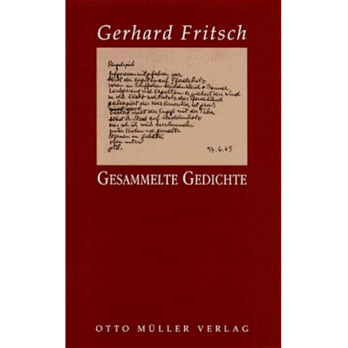 Gerhard Fritsch - Gesammelte Gedichte