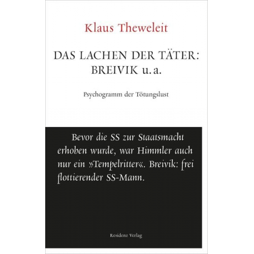 Klaus Theweleit - Das Lachen der Täter: Breivik u.a.