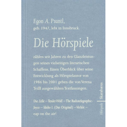 Egon A. Prantl - Prantl, E: Hörspiele