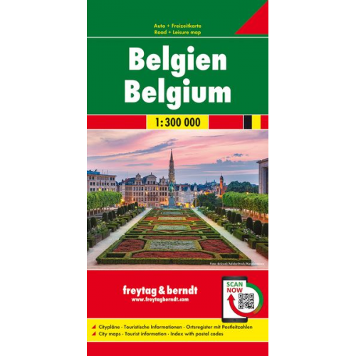 Belgien 1 : 300 000. Autokarte