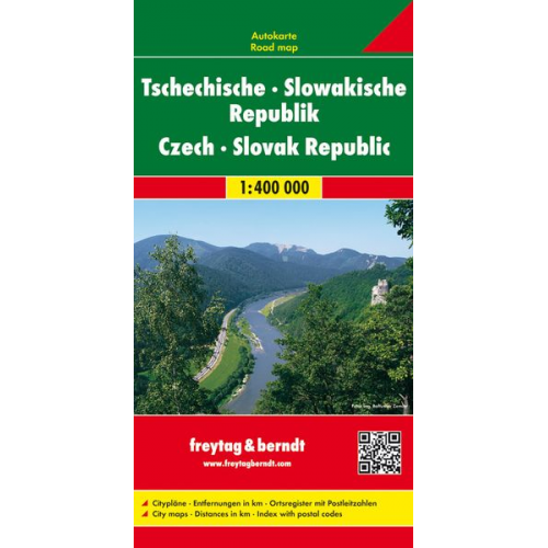 Tschechische Republik / Slowakische Republik 1 : 400 000. Autokarte