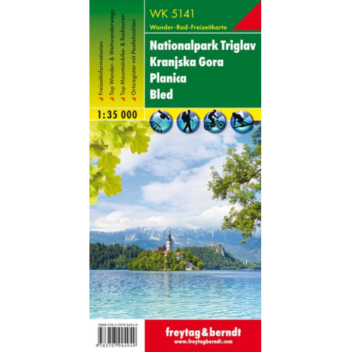 WK 5141 Nationalpark Triglav - Kranjska Gora - Planica - Bled, Wanderkarte 1:35.000