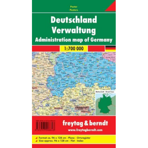 Deutschland Verwaltung Planokarte