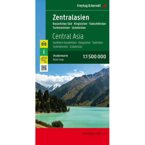 Zentralasien - Kasachstan Süd - Kirgisistan - Tadschikistan -Turkmenistan - Usbekistan 1 : 1.500.000 Autokarte