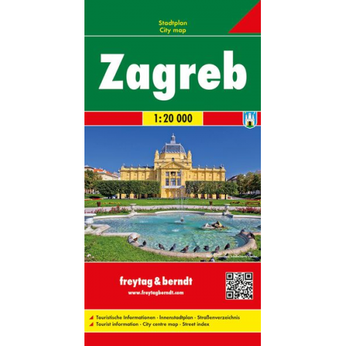 Freytag-Berndt und Artaria KG - Zagreb, Stadtplan 1:20.000