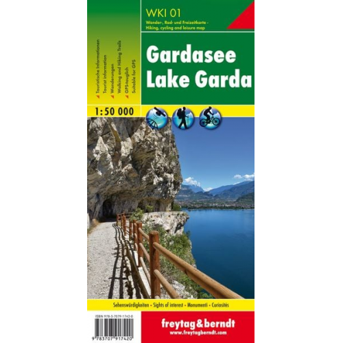 Gardasee, Wanderkarte 1:50.000