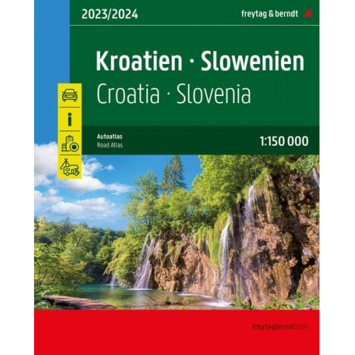 Kroatien - Slowenien, Autoatlas 1:150.000, freytag & berndt