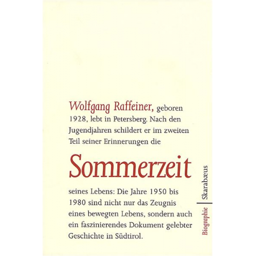 Wolfgang Raffeiner - Sommerzeit