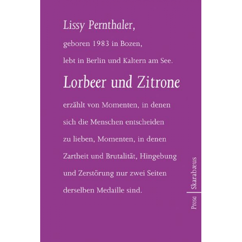 Lissy Pernthaler - Lorbeer und Zitrone