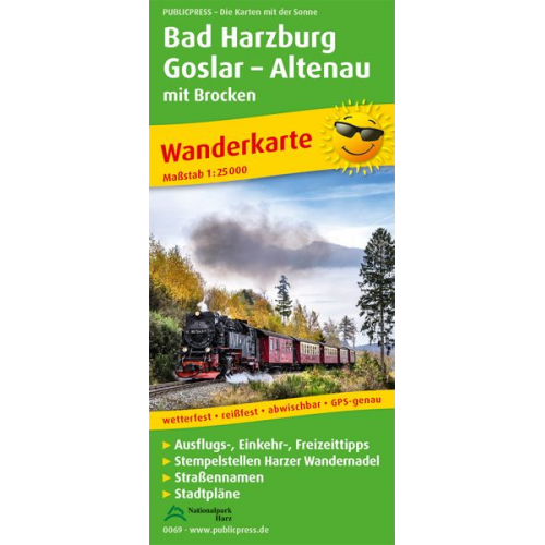 Bad Harzburg, Goslar, Altenau mit Brocken 1 : 25 000