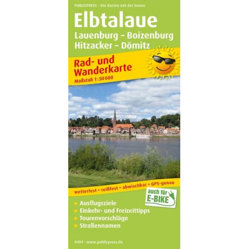 Elbtalaue, Lauenburg - Boizenburg, Hitzacker - Dömitz 1:50 000