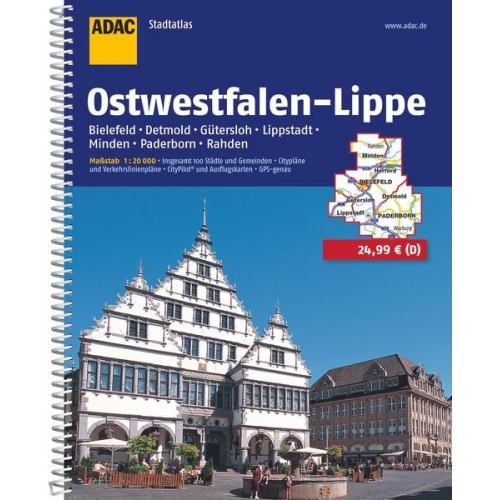 ADAC StadtAtlas Ostwestfalen-Lippe 1 : 20 000