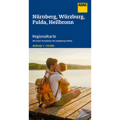 ADAC Regionalkarte Blatt 12 Nürnberg, Würzburg, Fulda, Heilbronn 1:150 000