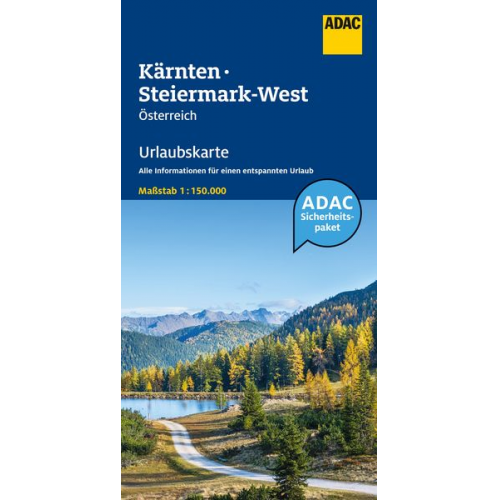 ADAC Urlaubskarte Österreich 04 Kärnten, Steiermark-West 1:150.000