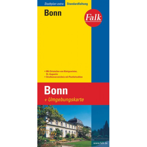 Falk Stadtplan Extra Standardfaltung Bonn