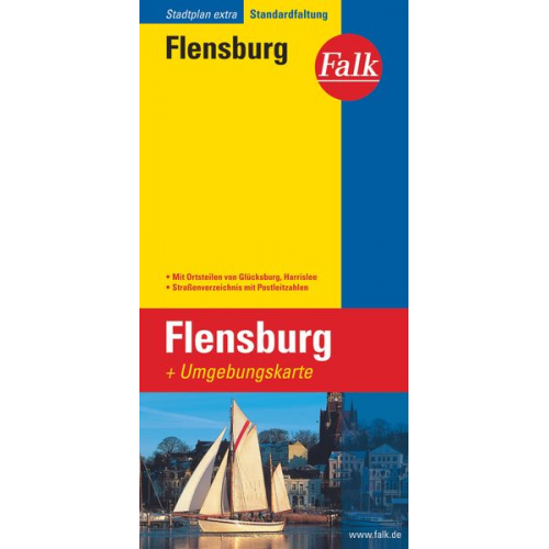 Falk Stadtplan Extra Standardfaltung Flensburg