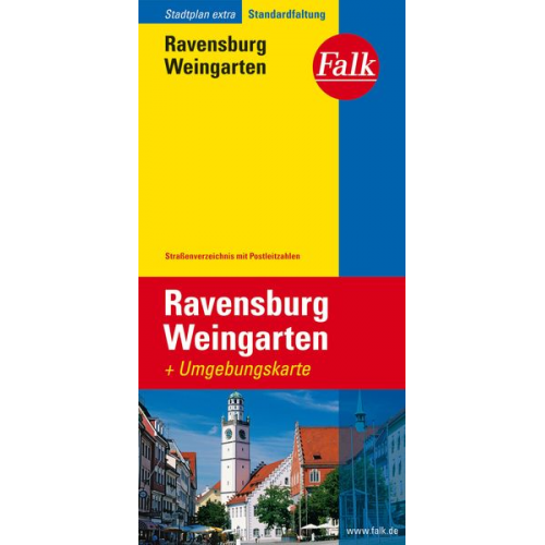 Falk Stadtplan Extra Standardfaltung Ravensburg