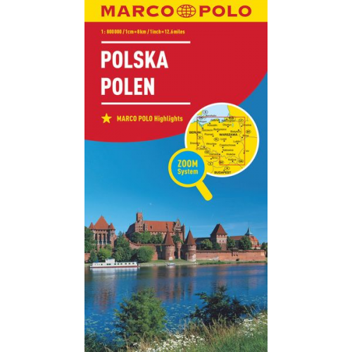 MARCO POLO Länderkarte Polen 1:800 000