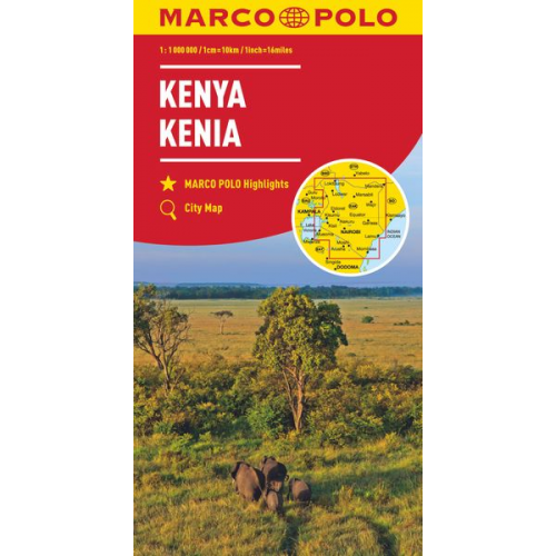 MARCO POLO Länderkarte Kenia