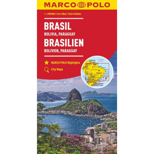 MARCO POLO Kontinentalkarte Brasilien, Bolivien