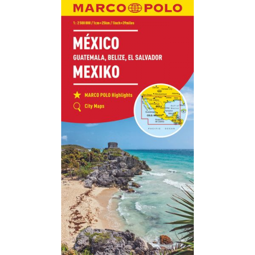 Marco Polo - MARCO POLO Kontinentalkarte Mexiko, Guatemala, Belize, El Salvador 1: 2 500 000