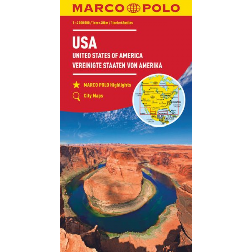 Marco Polo - MARCO POLO Kontinentalkarte USA 1:4 000 000