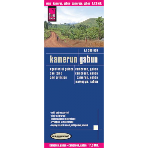 Reise Know-How Verlag Reise Know-How Verlag Peter Rump - Reise Know-How Landkarte Kamerun, Gabun (1:1.300.000)