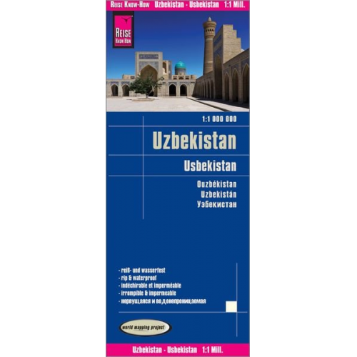 Reise Know-How Verlag Peter Rump - Reise Know-How Landkarte Usbekistan (1:1.000.000)