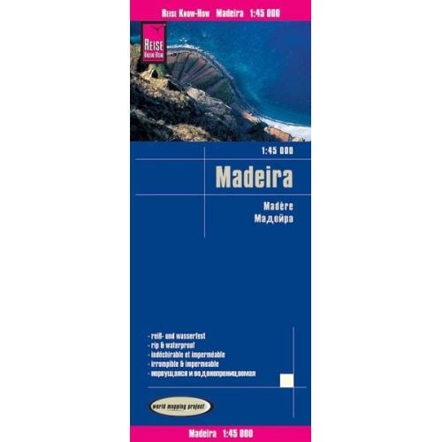 Reise Know-How Verlag Peter Rump GmbH - Reise Know-How Landkarte Madeira (1:45.000)