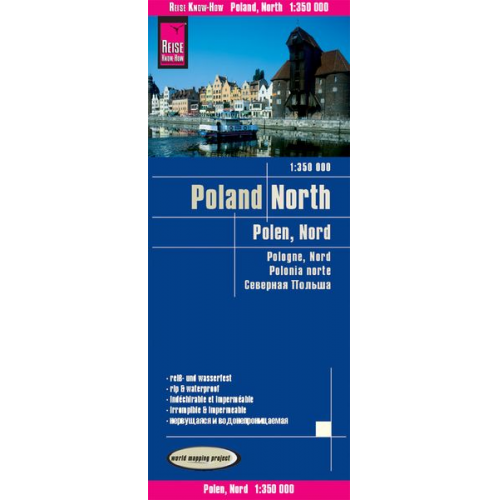 Reise Know-How Verlag Peter Rump - Reise Know-How Landkarte Polen, Nord 1 : 350.000