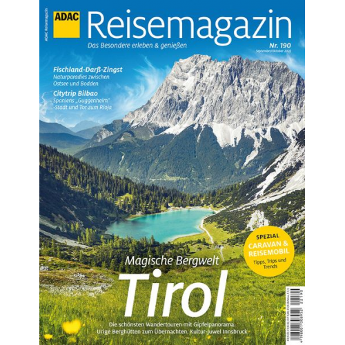 ADAC Reisemagazin mit Titelthema Tirol und Innsbruck