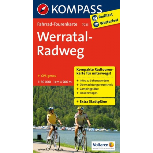 KOMPASS Fahrrad-Tourenkarte Werratal-Radweg 1:50.000