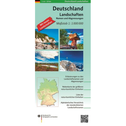 Deutschland Landschaften 1:1 000 000