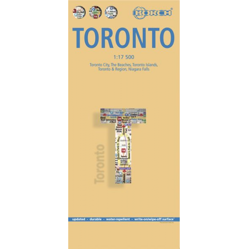 Toronto 1 : 17 500. City Centre Map