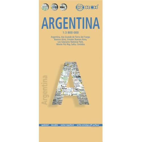 Argentina / Argentinien 1 : 3 800 000. Road Map