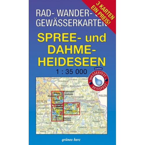 Rad-, Wander- und Gewässerkarten-Set: Spree- und Dahme-Heideseen