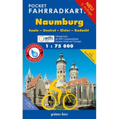 Lutz Gebhardt - Pocket-Fahrradkarte Naumburg, Saale-Unstrut-Elster-Radacht 1:75.000