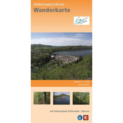 Wanderkarte Erlebnisregion Edersee 1 : 25 000