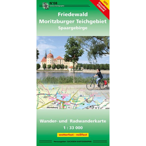 Friedewald - Moritzburger Teichgebiet - Spaargebirge 1 : 33 000